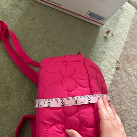 Vera Bradley Pink Quilted Backpack - Picture 8 of 10